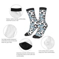 thumbnail image 3 of Fuzoiu Football Soccer Ball Print Kids Socks For Boys Girls,Grip Crew Socks with Non Slip,Lightweight Stretch Crew Socks,Toddlers Crew Boot Socks, 3 of 5