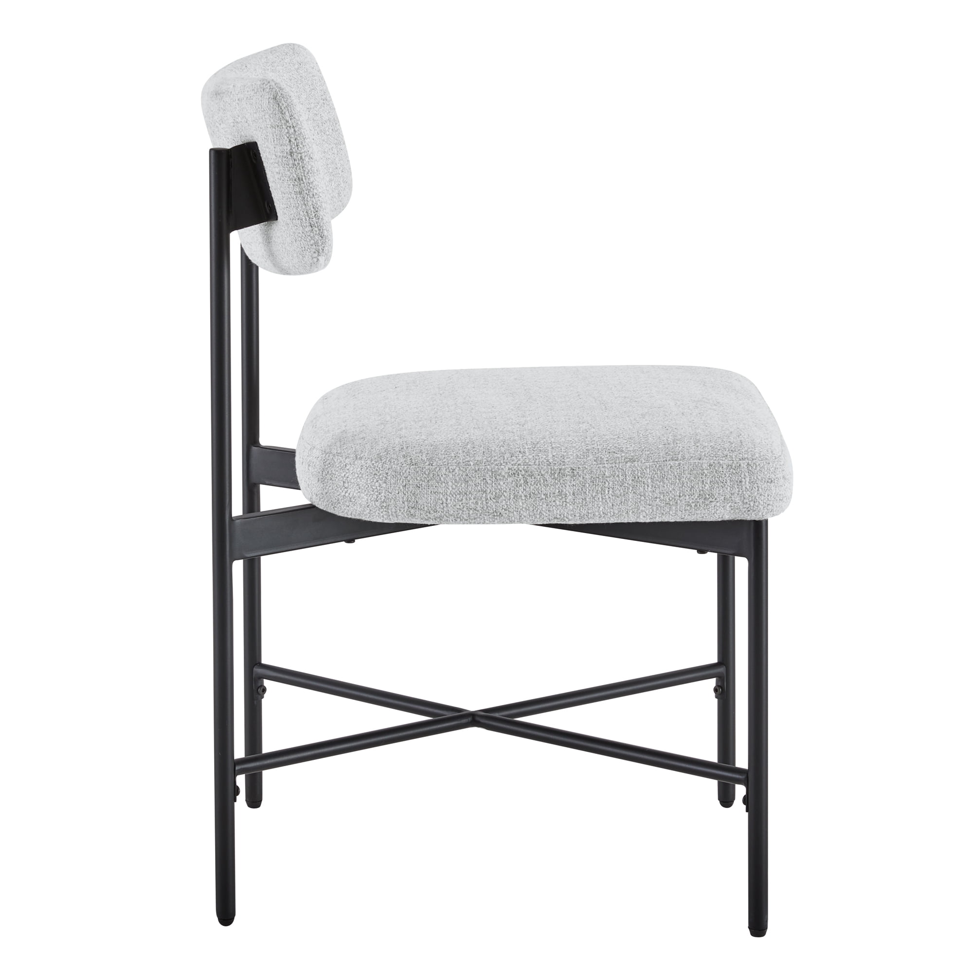 CHITA Set of 2 Mid-Century Modern Dining Chairs, Faux Leather