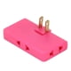 thumbnail image 4 of Adaptador de Enchufe Bling Bling 5 Piezas Convertidor de Corriente de Viaje Estándar de EE UU 110-250 V Rosa y Rojo, 4 of 12
