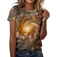 thumbnail image 2 of Lumosvexa Summer Womens Graphic T-Shirt for Women Casual Short Sleeved Shirt Tops Fashionable Relaxed Crew Neck T Shirt Multicolor Size M, 2 of 4