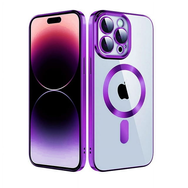 Étui iPhone 12 Pro, Couverture Arrière Hybride TPU avec Charge Sans Fil Magnétique (Compatible MagSafe)