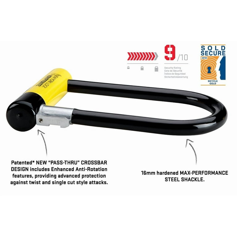 Kryptonite New York Standard 16mm U-Lock with Hardened Steel
