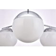 thumbnail image 4 of Eclipse 6 Lights Chrome Pendant With Frosted White Glass, 4 of 5
