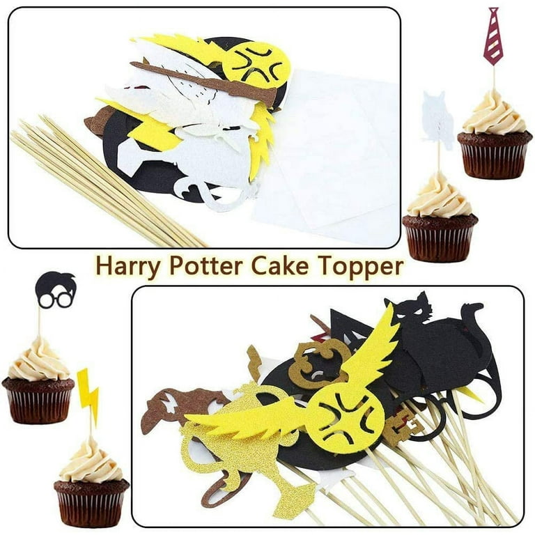 Birthday Party Decoration Boys Magical Wizard Themed Party Decorations  Happy Birthday Banner Cupcake Toppers Balloons Party Supplies For Harry  Magical