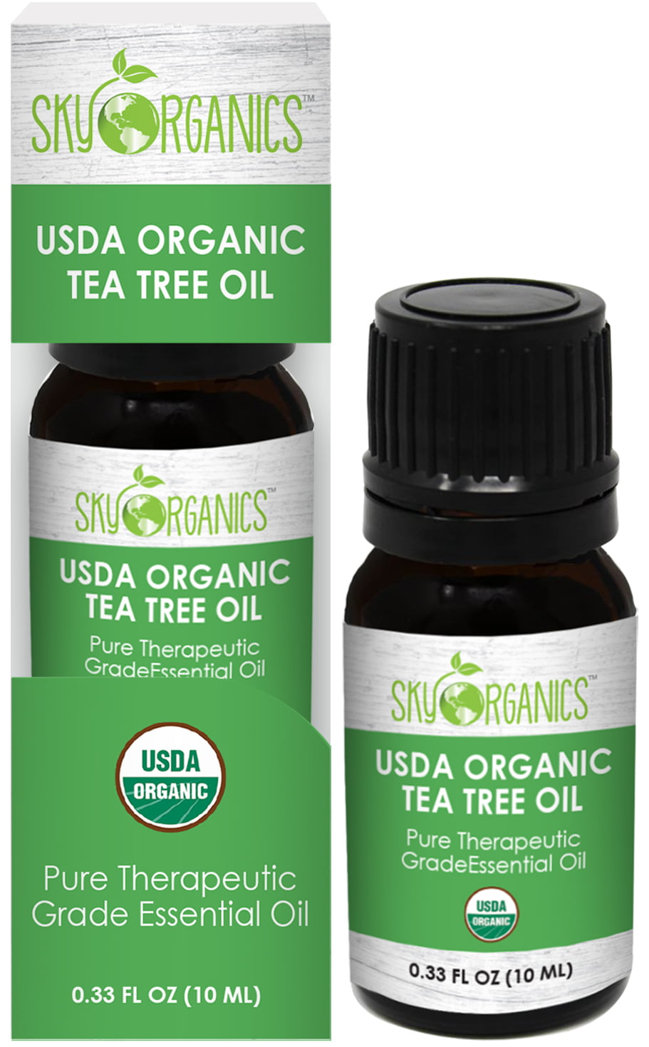 Sky Organics Organic Tea Tree Essential Oil for Aromatherapy & DIY, 10 ml