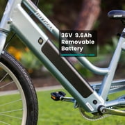 GOTRAX Aeroluxe 27.5 Electric Bike for Adults, 350W Motor, 20mph, Step-Thru/Step-Over Design, 5 PAS, Black
