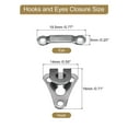 thumbnail image 2 of Uxcell 6Set Iron Sewing Hooks and Eyes Closure Set for Trousers (14x18mm, Dark Gray), 2 of 5