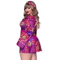 thumbnail image 3 of Conjunto Vestido Leg Avenue 2 Piezas Chica Hippie Floral con Mangas Campana, 3 of 5