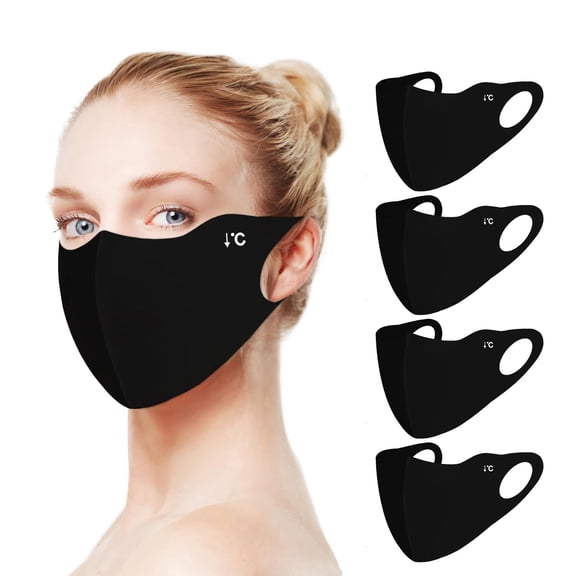 4 PCS Sun Face Mask  Breathable Washable Reusable For Women Men,sunscreen UV Face Shield For Hiking Riding Exercise