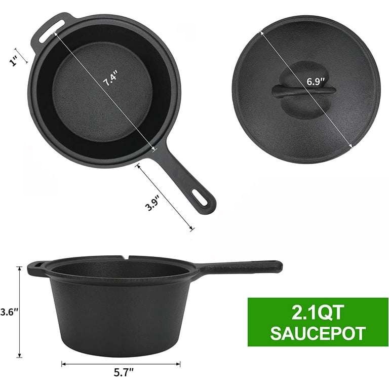 Field Company 11.6 in. Cast Iron Skillet & Lid Set (No. 10)