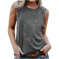 thumbnail image 2 of Azrian Womens Tops,Women's Print Vest Casual Loose Top Sleeveless Tank Sport Pullover Tunic Tops, 2 of 5