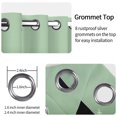 thumbnail image 3 of RisChhery Ombre Sage Green Blackout Curtains,Grommet Top 2 Panels,52x84 inch,Thermal Insulated Bedroom Window Drapes, 3 of 6