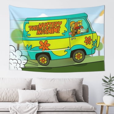 Scooby Mystery Machine Tapestry 60*40 Inch Decor Wall Hanging Art Tapestries Mural Banner For Bedroom Livingroom Dormitory