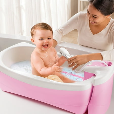 Summer Infant Lil Luxuries Whirlpool, Bubbling Spa & Shower, Pink
