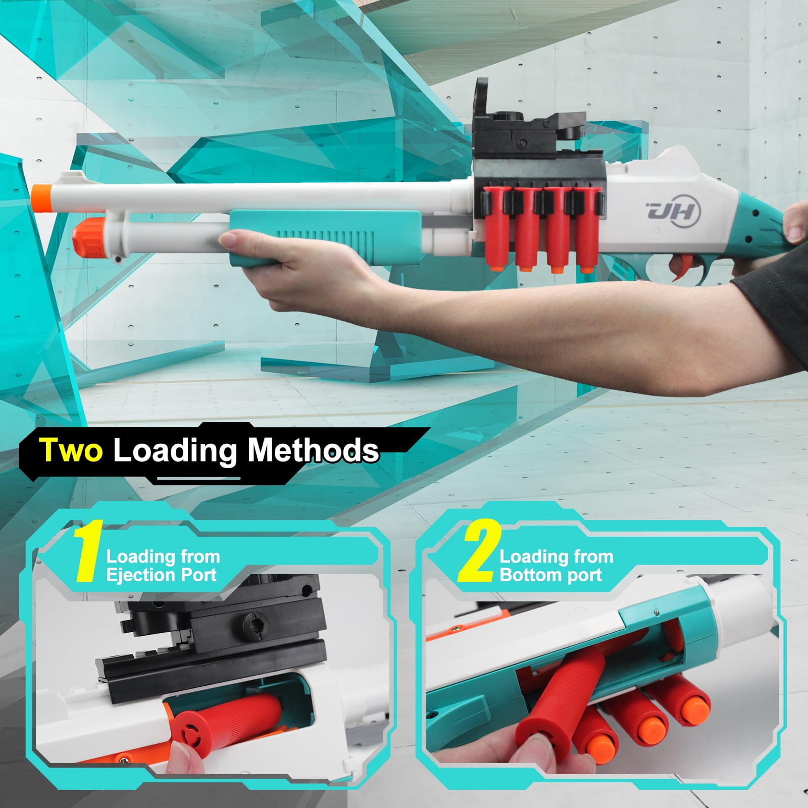 Foam Dart Blasters 30-inch Soft Darts Shell Ejecting Design for Indoor and Outdoor Play 14+ Years
