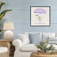 thumbnail image 2 of Stupell Industries Pastel Beach Umbrella Dalmatian Black Framed Giclee Art design by Krissy Mast, 24 x 24, 2 of 8