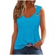 thumbnail image 2 of Fiudx Liquidación de Ahorros de Verano Camiseta de Manga Corta con Tirantes de Color Liso para Mujer Camiseta Sin Mangas Holgada, 2 of 4