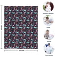 thumbnail image 4 of Dark Colorful Unicorn Pattern Blanket,Comfortable Soft Flannel Throw Blanket,All Season,Warm Lightweight Blankets for Sofa Bed Couch Living Room Chair,30"x40", 4 of 4