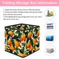 thumbnail image 3 of RATGDN Collapsible Fabric Cube Storage Bin with Double Handles for Living Room Bedroom Office Black - Orange Juice Fruit, 3 of 7