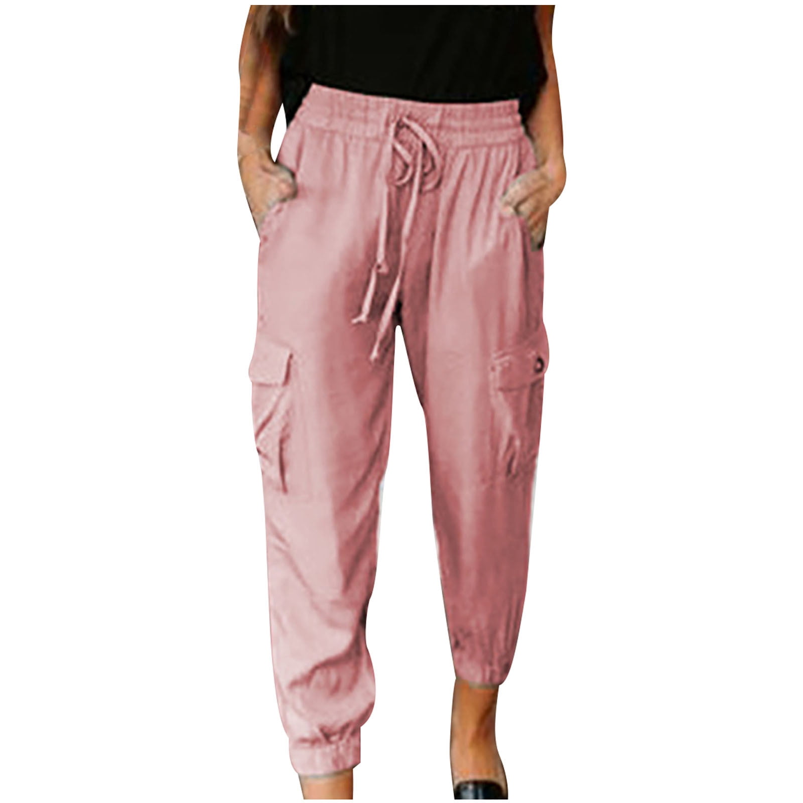 ketyyh-chn99 Sweatpants For Women Women's Cropped Girlfriend Chino Pant  (Available in Plus Size) - Walmart.com