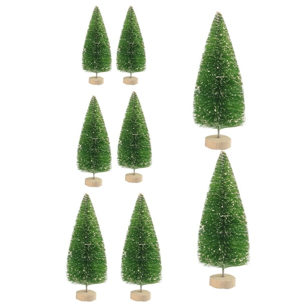 Matsuzay Mini árbol de pino navideño de de 8 piezas con base de para el hogar navideño Type7 NO7 Matsuzay HA001627-02