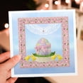 thumbnail image 7 of 3drose, Beautiful Egg, Bow, Yellow Chicks, Lace, Gems, Flower, Happy Easter, 12 Greeting Cards with Envelopes, 7 of 7
