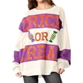 thumbnail image 1 of Sudaderas para Mujer con Lentejuelas, Bloques de Color, Cuello Redondo, Larga, Brillantes, Lindas Sudaderas. XXL, 1 of 8
