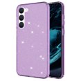 thumbnail image 1 of ELEHOLD Cute Glitter Case for Samsung Galaxy S23 Plus/S23+ Clear Glitter Sparkle Soft Shockproof Protection Slim Thin Anti-Yellowing Phone Cover for Women Girls - 6.6 inch,Purple, 1 of 6