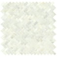thumbnail image 3 of Greecian White Herringbone Pattern 12 in. x 12 in. x 10 mm Polished Marble Mesh-Mounted Mosaic Tile (9.4 sq. ft. / case), 3 of 5