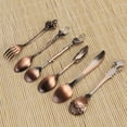 thumbnail image 1 of unbranded 6Ud De Cucharas Reales Para Café Con Tenedores Para Postres Utensilios Vintage Resistentes Y, 1 of 6
