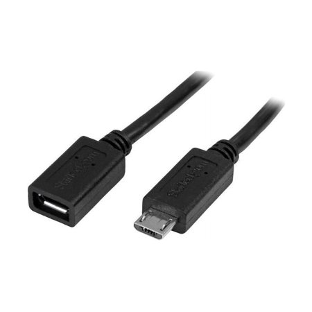 UPC: 0065030863056 | StarTech.com 0.5m 20in Micro-USB Extension Cable – M/F – Micro USB Male to Micro USB Female Cable