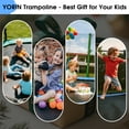 thumbnail image 7 of YORIN Trampoline for 4-5 Kids, 12 FT 8 FT 10FT 14FT Trampoline for Adults with Enclosure Net, Ladder, Light, 1200LBS Weight Capacity Outdoor Round Recreational Trampoline, Heavy Duty Trampoline, 7 of 7