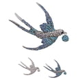 thumbnail image 2 of Langgg Bird Shaped Brooch Shining Rhinestone Swallow Badge Pin Collar Scarf Clothes Decor Chest Pin BC18Y0222-2, 2 of 8