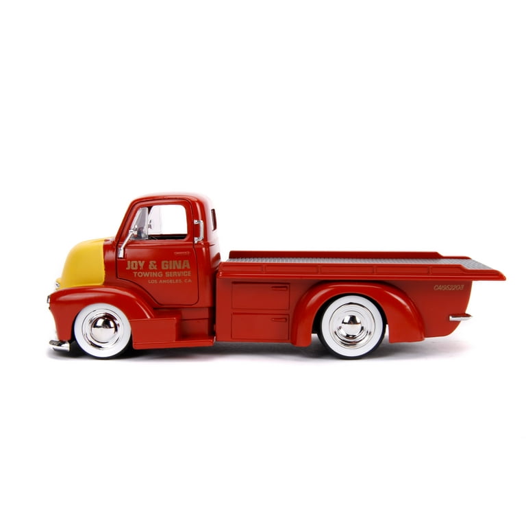 Jada Toys Just Trucks 1:24 Scale Die Cast Chevy Coe Flatbed Truck Play  Vehicle 