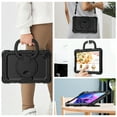 thumbnail image 6 of For Lenovo Tab M10 Plus (3rd Gen) Case 10.6 inch, 360 Rotating Shockproof Cover with Stand, Handle, Shoulder Strap (TB-X6C6/TB-X606), Black, 6 of 7