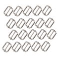 thumbnail image 2 of OULII 20pcs Tri-glides Slide Buckles Adjustable Strap Slider For Sports Equipment Silver Iron Women, 2 of 5