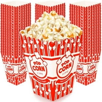 Poppy's Large Popcorn Boxes – 100 Pack 46 Oz Concession-Grade Popcorn Buckets, Popcorn Machine Accessories for Popcorn Bars, Movie Nights, Concessions