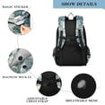thumbnail image 4 of FORMRS Unisex School Backpack 17" Student Travel Bag with Laptop Compartment, Green Flourishing Garden, 4 of 7