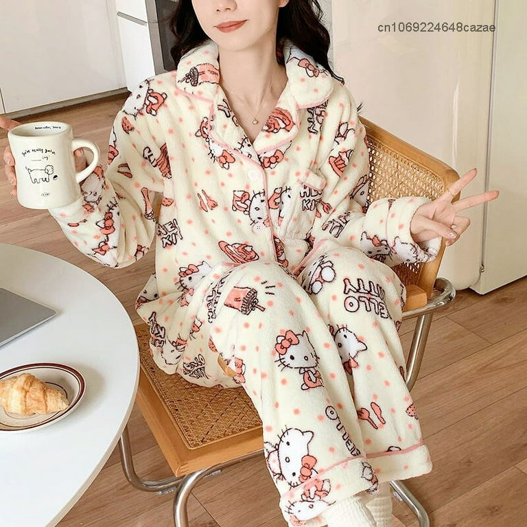 Cute Korean Pajamas Women, Pajamas Set Korean Fashion