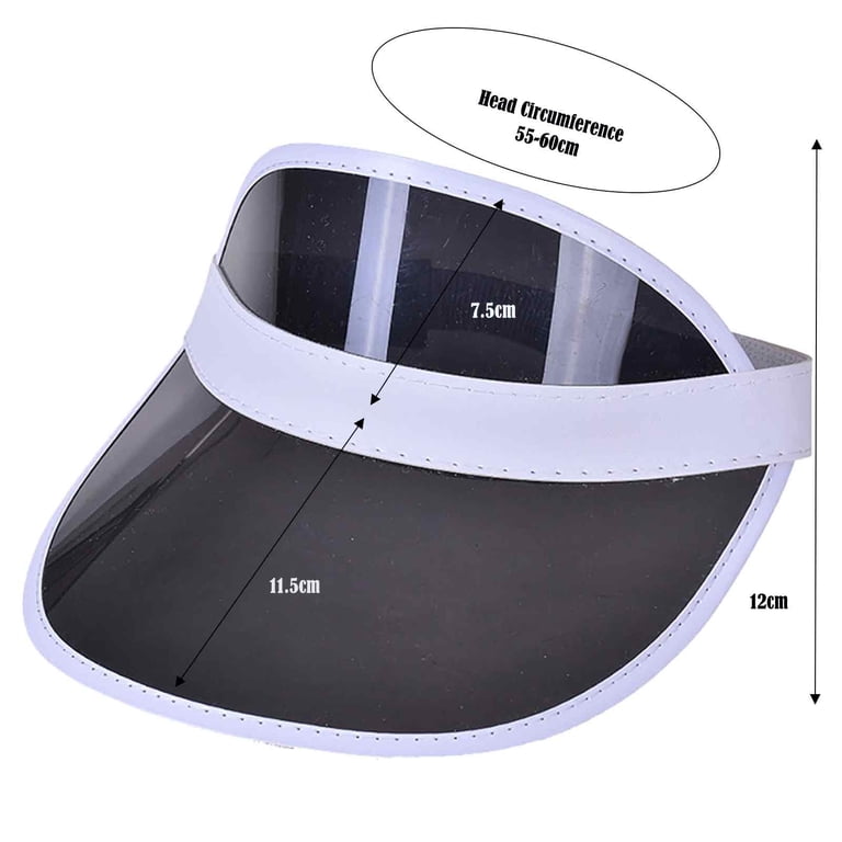 AJGRHE Clear Sun Visors UV Protection Hat Cap Headwear  display picture 1