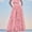 Pink, variant on Hvot&aat Women's Eyelet Lace Embroidered Skirt Boho Hollow Out Smocked Waist Maxi Dress Beach Fall Maxi Skirt
