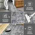 thumbnail image 6 of Aoile 8x10 Machine Washable Area Rug, Stain Resistant Anti Slip Backing Rugs, Retro Distressed Print Low-Pile Carpet Rugs for Living Room Bedroom Dinning Room, Gray, 6 of 8
