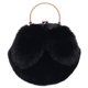 thumbnail image 1 of 1 bolso bandolera con orejas de conejo de peluche a la moda, bolso de hombro con cadena para mujer y niña, 1 of 7