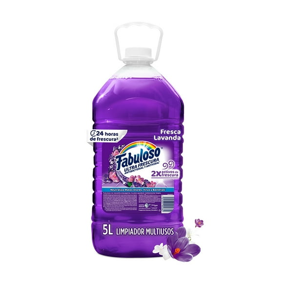 Limpiador Multiusos Líquido Fabuloso Fresca Lavanda 5 L