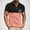 A0324-Pink, variant on Casual Mens Shirts Big and Tall Collared Short Sleeve Polo Shirts Golf Loose Hawaii Print Patchwork Tropical T-shirts