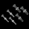 thumbnail image 4 of BodyJewelryOnline Clear Gorilla Glass Straight Flat Back Labret Studs Retainer 8G to 20G Men Women, 4 of 8