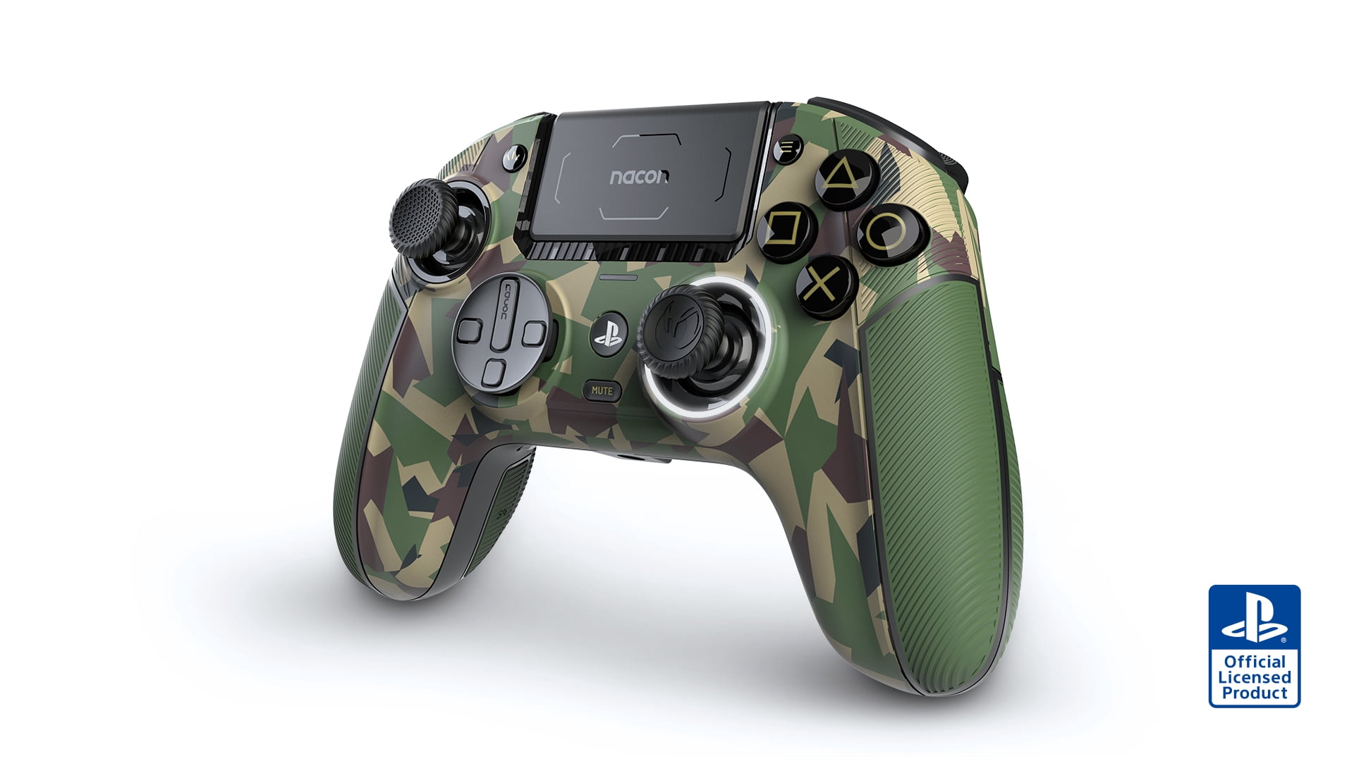 Nacon Revolution 5 PRO Wireless Controller for PlayStation 4|5 & PC with Hall Effect Technology and Remappable Buttons, Forest Camo