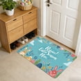 thumbnail image 5 of Colorful Egg Bunny Flower Easter Doormat, Home Decor Rug Door Mat Floor Mat for Indoor Outdoor (16x24 in), 5 of 6