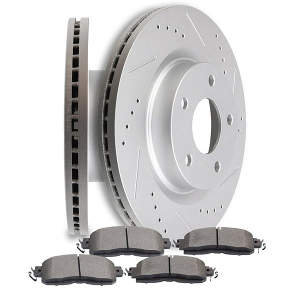 cciyu Front Brake Rotors with Pads For Nissan Altima 2013-2017