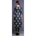 thumbnail image 5 of Bimba 3/4 Sleeve Kurta Printed Straight Kurti Summer Clothing For Women, 5 of 6